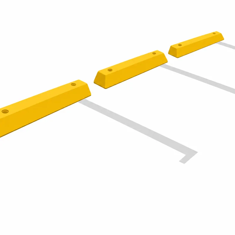 Parking wheel stops illustration for wheel stop installation calculator